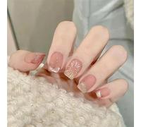 Tips per unghie, unghie finte, tips art, Punte for unghie quadrate lunghe ballerina Unghie finte Unghie finte Fiore di camelia Perla Design Stampa sulle unghie(17)