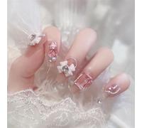 Tips per unghie, unghie finte, tips art, Unghie finte con decoro Sposa Unghie finte Indossabili Stampa sulle unghie Punte for unghie balletto bara for ragazze(S20)