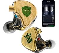 Tipsy TG4 Gaming IEM con microfono, auricolari da gioco ibridi a 4 driver, app EQ personalizzata e controllo web, doppia modalità di gioco, audio HiFi DSP con adattatore USB-C e USB-A per PC, telefono