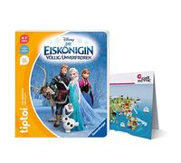 tiptoi Ravensburger 4-7 anni - Libro della regina del ghiaccio - Frozen Elsa + Mappa del mondo per bambini | Canzoni per bambini 4-7 anni