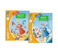 TipToi Ravensburger Bücher Set Schule - Lern mit MIR - Deutsch 1. Klasse und Mathe 1. Klasse / Rechnen, Erste Zahlen, Mathematik, Buchstaben by