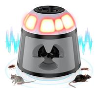 Tiptop Home Mouse ultrasonico e topi a 360° dispositivo a ultrasuoni con luce LED Plug in difesa di topi roditori per protezione interna e controllo dei parassiti giardino