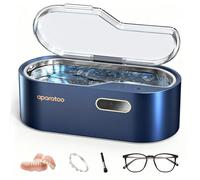 Tiptop Home Pulitore ultrasonico per occhiali, 450 ml, dispositivo ad ultrasuoni con 4 impostazioni di tempo, 45 kHz, pulitore ad ultrasuoni professionale per gioielli, occhiali, orologi