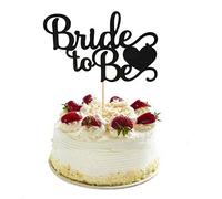 Tiptop Home - Topper per torta nuziale con scritta "Bride to Be", per sposo e sposa, per anniversario di matrimonio, addio al nubilato, addio al nubilato, decorazioni per feste