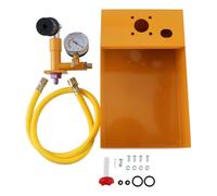 TIQICIVINUI Pompa manuale da 2,5 MPa, 25 kg, tester di pressione dell'acqua, pompa idraulica manuale con tubo ad alta pressione da 1,5 m, 1/2, scala chiara, 0-25 bar