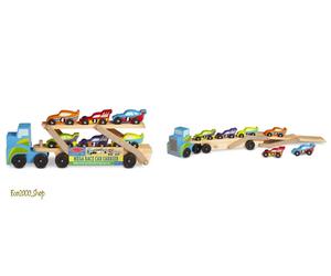 TIR MAGNETICO CON AUTO DA CORSA IN LEGNO MELISSA&DOUG