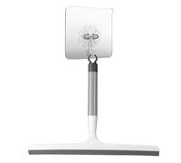 Tira Acqua per Vetri con Gancio, Tergivetro per Doccia e Finestre, Lama in Silicone, Adesivo Acrilico Forte 75 Micron, Pulisci Vetri Senza Forare per Bagno e Casa