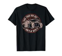 Tira fuori la tua canna e gioca con essa, canna da ratto retrò Hot Rod Maglietta