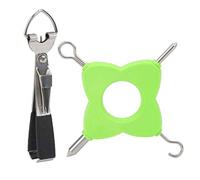 Tira-nodi multifunzionale per ami da pesca, strumento per kotting in acciaio inossidabile, accessori da pesca (Quattro in uno)