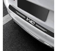 Tira Protectora De Parachoques Trasero De Fibra De Carbono Para Volvo V40, Protección Contra Rasguños Para La Repisa Del Maletero Y Cobertura De Entrada De Puerta, Tira De Protección Para
