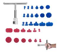 Tirabolli per carrozzeria auto kit 31 pezzi T-bar leva estrattore ammaccature carrozzeria blu e rosso riparazione auto fai da te elettrodomestici officina