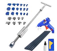 Tirabolli Per Carrozzeria, Levabolli Carrozzeria Kit di strumenti for la riparazione ammaccature auto Scivolo Reverse Martello Ventosa Lamiera Auto Body Paintless Dent Removal Puller Set(Set3)