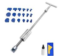 Tirabolli Per Carrozzeria, Levabolli Carrozzeria Kit di strumenti for la riparazione di ammaccature auto Scivolo Reverse Martello Ventosa Lamiera Auto Body Paintless Dent Removal Puller Set Kit di str