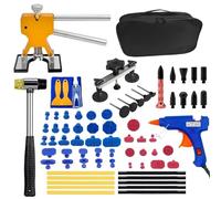 Tirabolli Per Carrozzeria, Levabolli Carrozzeria Kit for la rimozione di ammaccature corpo senza vernice automatica Strumenti riparazione automobilistiche strumenti Ventosa(Kit 5-76Pcs(1 Plug))