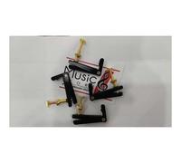 Tiracantino in ottone per violoncello (3/4) - (4/4) Set da 4 pezzi. Nero