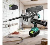 Tirafili Automatico Senza Spazzole - Attrezzo Elettrico Senza Fili per Elettricisti, Macchina Automatica per Infilare Fili in Condotti e Pareti, Pistola Leggera per Trazione Cavi Ice Blue 1battery