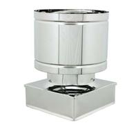 TIRAFUMO ANTIVENTO 4 VENTI acciaio cm 42X42 TIRACAMINO FUMAIOLO COMIGNOLO