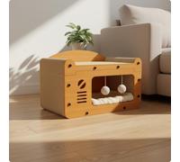 Tiragraffi a Casetta Effetto Legno Cuccia Tiragraffi Stile Mobile