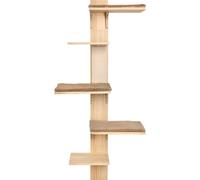 Kerbl Palo Tiragraffi per Gatti Timber Wall 150 cm Naturale e Tortora