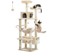 Tiragraffi Gatti 4 Livelli 137 cm Torre Centro Attività Interno per Gattini