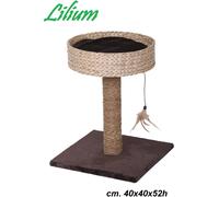 Croci Tiragraffi Natural Lilium – per gatti adulti, materiali naturali, cuccia 40x40x52 cm
