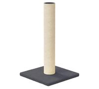Tiragraffi grigio scuro, 22 x 22 x 45 cm, con sisal e peluche, stabile mobile tiragraffi per gatti, ideale per arrampicata, giocare e dormire in casa, protezione naturale dei mobili
