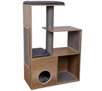Croci ETHICA Levels, Tiragraffi per Gatti, Graffiatoio in Legno, Dimensioni 80X40X120 cm