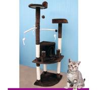 TIRAGRAFFI PER GATTI ALBERO PARCO GIOCHI TIRA GRAFFI A COLONNA GATTO H155 CM