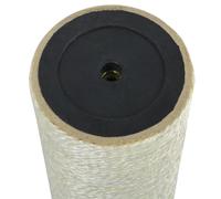 Tiragraffi per gatti, altezza 50 cm, in sisal, con colonna da 8 cm, colore beige, robusto albero per la cura degli artigli, l'arrampicata, il gioco e il nascondiglio, con superficie di appoggio e
