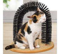 Tiragraffi per gatti con arco massaggiante progettato per gatti Arco massaggiante progettato specificamente per gatti- Con essoo, i gatti possono liberarsi del pelo in eccesso e godersi un piacevole m