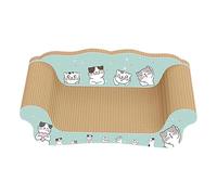 Tiragraffi per Gatti con Cartone Ondulato Tiragraffi Divano Letto Giochi Protezione Mobili Accessorio per Animali Comodo Riposo Adatto per Cuccioli Ga, io