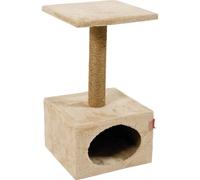 Tiragraffi per gatti con cuccia Zolux beige 54x30 cm Beige