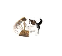Tiragraffi per Gatti con Molla e Topino Oscillante Peluche Gioco Gatto Unghie
