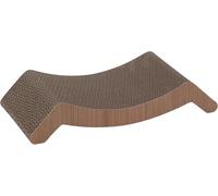 Tiragraffi per gatti - Flamingo Wiski Marrone - 44,5x20,5x8 cm - con erba gatta - doppio lato - cartone riciclabile