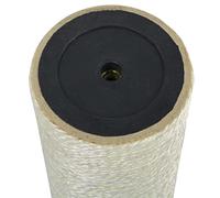 Tiragraffi per gatti in sisal e legno, altezza 40 cm, diametro 8 cm, beige, mobili tiragraffi con albero da arrampicata, colonna tiragraffi per la cura degli artigli e il divertimento
