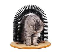 Tiragraffi per Gatti - Massaggiatore Auto-Toelettatura per Gattini | Spazzola per Cani | Grattino per Viso e Schiena con Tappetino Tiragraffi | Massaggiatore Corpo Animali Domestici Casa