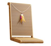 Tiragraffi per Gatti Struttura Verticale con Tavoletta Graffiante Cuccia E Gioco