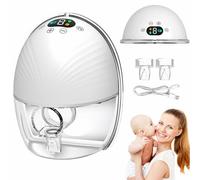 Tiralatte a mani libere, tiralatte elettrico portatile singolo, portatile, senza fili, display LCD, 3 modalità e 9 livelli, senza dolore, a basso rumore, tiralatte per bambini