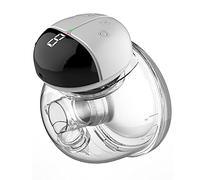 Tiralatte elettrico indossabile a mani libere, silenzioso, invisibile, senza dolore, portatile, integrato, 2 modalità, 9 livelli di aspirazione con schermo a LED, per casa, ufficio, viaggi