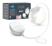 Nuvita Materno Smart Wear 1287W - Tiralatte Elettrico indossabile a mani libere - Tecnologia a 3 Fasi, Personalizzabile, Portatile, Kit disponibile per convertirlo in tiralatte doppio