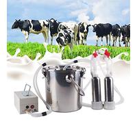 Tiralatte Elettrico, Mungitrice Elettrica Portatile 110V-240V Tiralatte Mungitrice Sottovuoto per Mucca di Pecora (Color : For Cows, Size : 9L) (For Cows 9L)