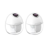 Tiralatte elettrico portatile doppio tiralatte indossabile con 4 modalità di lavoro, 9 livelli di aspirazione regolabili, funzionamento silenzioso, allattamento al seno indolore (Size : 2 pcs)
