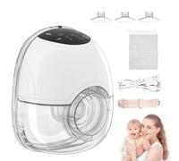 Tiralatte Elettrico Portatile, Tiralatte a Mani Libere Ricaricabile con 4 Modalità e 12 Potenze, Tiralatte Elettrico a Basso Rumore con Flangia da 17/19/21 mm