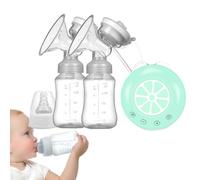 Tiralatte elettrico - Tiralatte elettrico portatile per l'allattamento - Tiralatte ricaricabile con 2 biberoni di latte, diverse modalità, basso rumore per le madri e le madri post-partum,