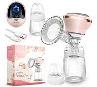 Nukido Tiralatte Elettrico 3 Modalità Portatile LED Display BPA Free Silicone Rosa Oro