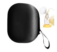 Tiralatte indossabile, organizer per allattamento, resistente, indossabile, borsa tiralatte con scomparti per aeroplano, asilo diurno, ospedale, lavoro, viaggi all'aperto, Nero , 6.3x5.31x5.91 inches