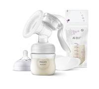 Tiralatte manuale con tecnologia Natural Motion, con biberon naturale da 125 ml