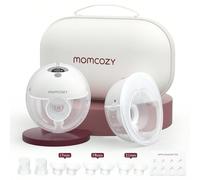 Tiralatte Momcozy Hands Free M5, con 3 modalità e 9 livelli Pompa tutto in uno leggera e nascosta: solo 230 g, 2/3 delle dimensioni delle normali pompe. Non ci sono né piacere per gli occhi né restriz