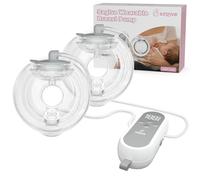 Tiralatte Saglve indossabile a mani libere, con 4 modalità e 12 livelli, forte aspirazione 300 mmHg, doppio tiralatte elettrico portatile, tiralatte indossabile con display LED, flangia da 21 mm/24 mm