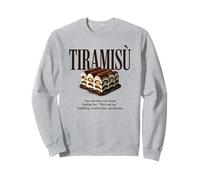 Tiramisù Vintage 90s Cibo Italiano Estetica Foodie Dessert Felpa